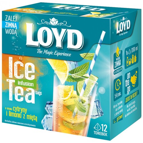 Herbata LOYD Ice Tea Cytryna z limonką (12 sztuk)