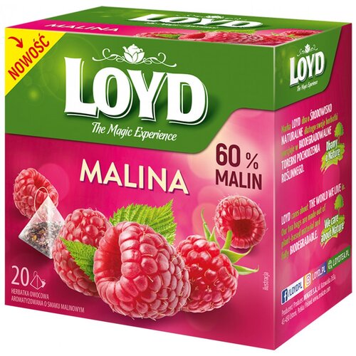 Herbata LOYD Malina (20 sztuk)