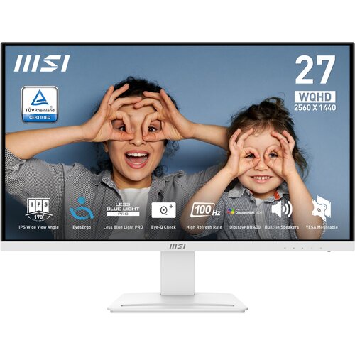 Monitor MSI Pro MP273QW E2 27" 2560x1440px IPS 100Hz 1 ms [MPRT]