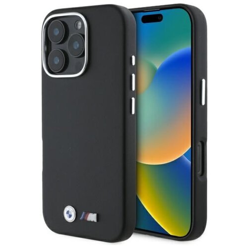 Etui BMW M Smooth Full Wrapped Metal do Apple iPhone 16 Pro Czarny