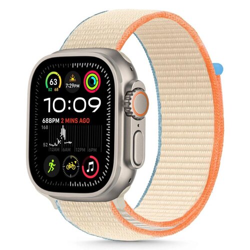 Pasek TECH-PROTECT Nylon do Apple Watch 6/7/8/9/10/SE/SE 2 (40/41/42mm) Kremowy