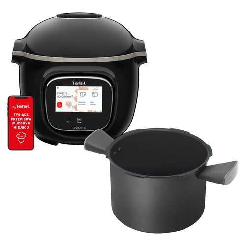 Multicooker TEFAL Cook4Me Touch CY9128 (Wi-Fi) + Misa TEFAL Touch XA602011 do Cook4Me oraz dostępem do ponad 1000 darmowych przepisów