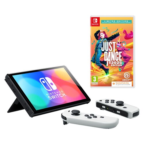 Konsola NINTENDO Switch Oled Biała + Just Dance 2025 Limited Edition Gra NINTENDO SWITCH