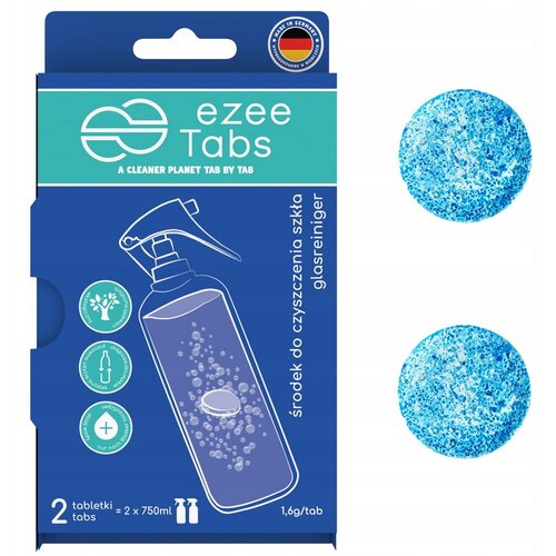 Tabletki czyszczące do powierzchni szklanych EZEETABS 218578 (2 sztuki)