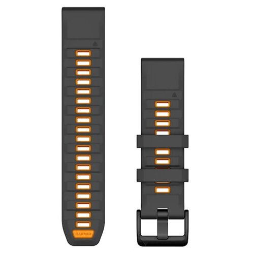 Pasek GARMIN QuickFit 010-13392-05 (45/46/47mm) Grafitowo-pomarańczowy