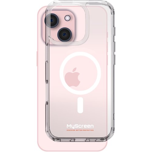 Etui MYSCREEN Revo Clear Case MagSafe do Apple iPhone 15 Przezroczysty