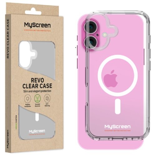Etui MYSCREEN Revo Clear Case MagSafe do Apple iPhone 16 Plus Przezroczysty