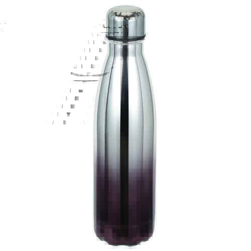 Butelka termiczna SMILE Metallic 500ml Szaro-Czarny