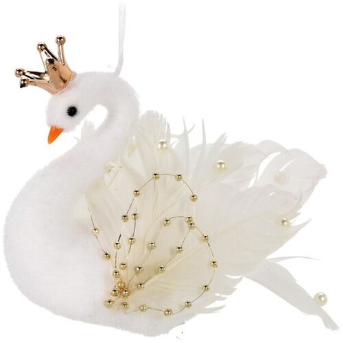 Zawieszka HOME & STYLING COLLECTION Łabędź 17 cm Złote skrzydła