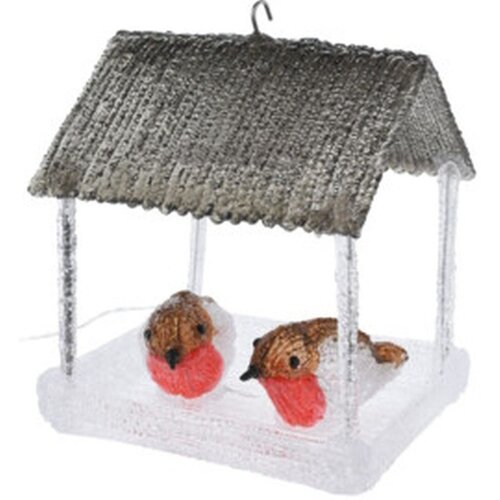 Domek dla ptaków CHRISTMAS DECORATION 185 x 165 x 230 mm Szary