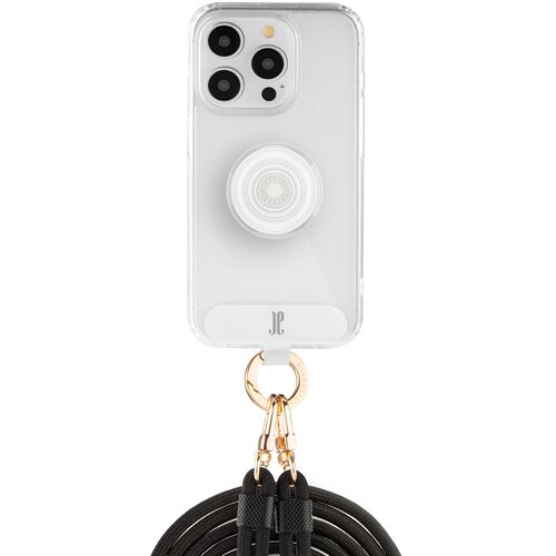 Etui JUST ELEGANCE PopGrip do Apple iPhone 15 Pro Max Przezroczysty