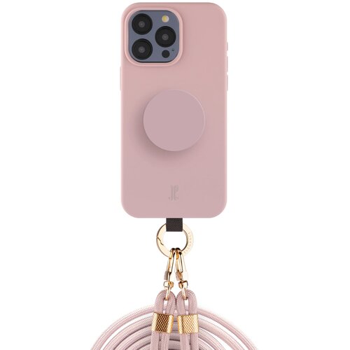 Etui JUST ELEGANCE PopGrip do Apple iPhone 15 Pro Max Różowy