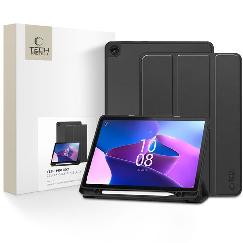 Etui na Lenovo Tab M10 10.1 (3 gen) TB-328 TECH-PROTECT Clever Case Pen Czarny