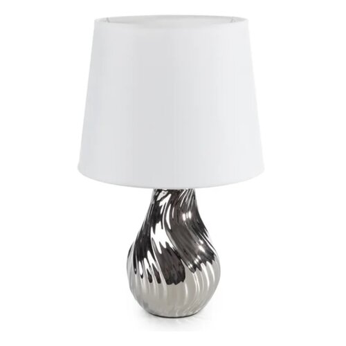 Lampka stołowa EUROFIRANY Reina 461249 Biało-srebrny