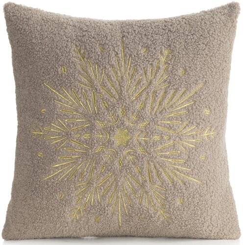 Poszewka EUROFIRANY 456041 45 x 45 cm Beżowy