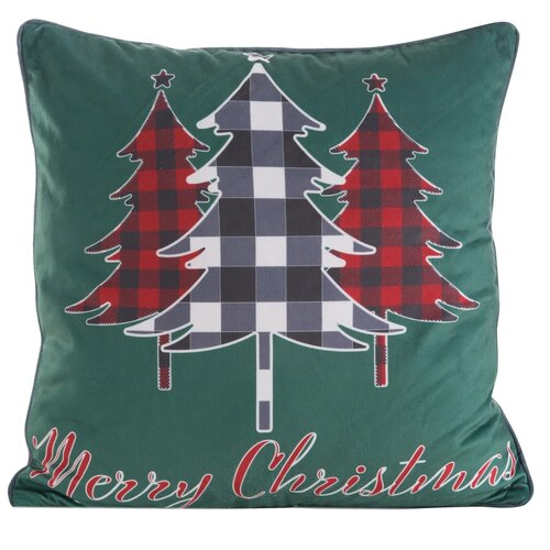 Poszewka EUROFIRANY 459704 45 x 45 cm Ciemnozielony