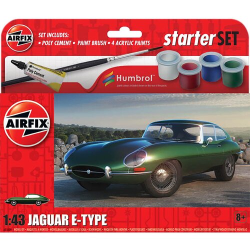 Samochód AIRFIX Starter Set Jaguar E-Type A55009