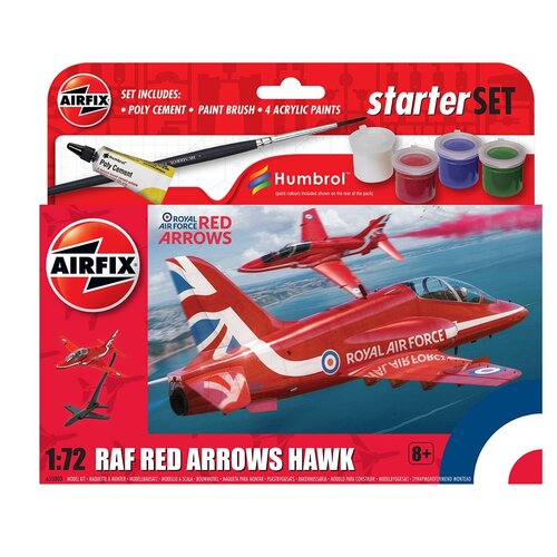 Samolot AIRFIX Starter Set Red Arrows Hawk A55002