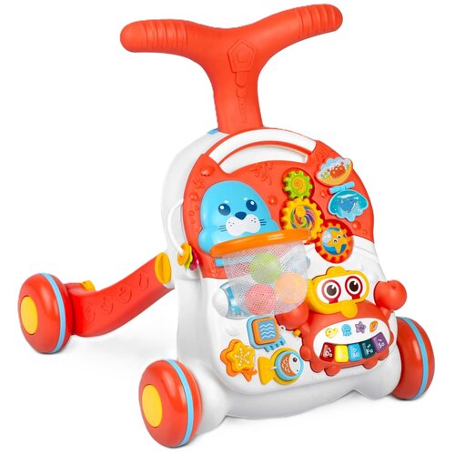 Pchacz dla dziecka RICOKIDS 2w1 RK-810 Biało-czerwony