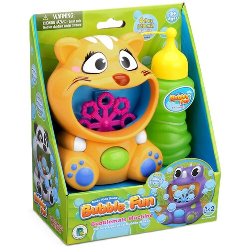 Zabawka RICOKIDS Bubble Fun Maszyna do baniek Żółty kotek + Płyn RK-900