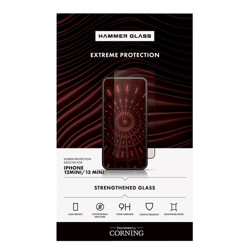 Szkło hartowane HAMMER GLASS Corning do Apple iPhone 13 Mini