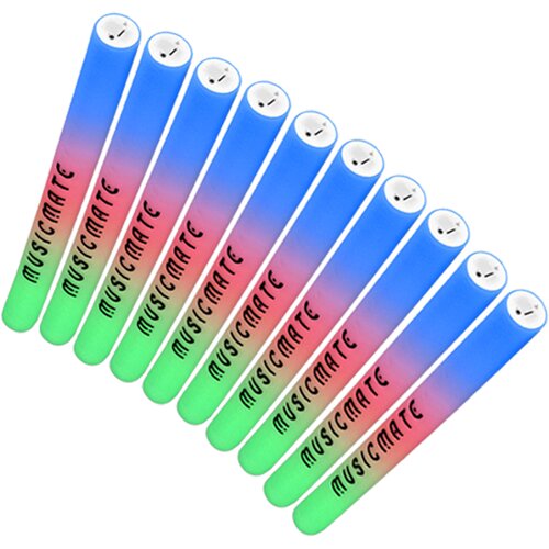 Pałka piankowa MUSICMATE RGB LED MM-A95 RainowWands (10 szt.)