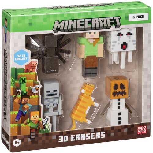 Zestaw gumek MINECRAFT B (6 sztuk)