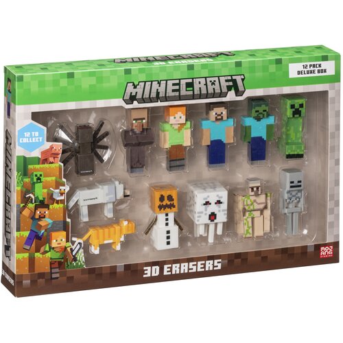 Zestaw gumek MINECRAFT MC4080 (12 sztuk)