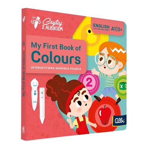 Książka Czytaj z Albikiem My First Book of Colours Šárka Parkanowá (twarda okładka)