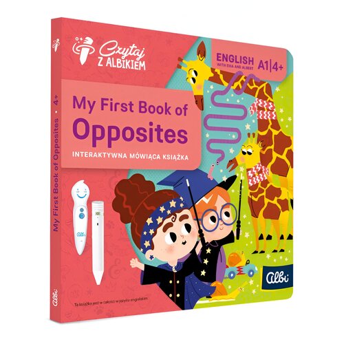 Książka Czytaj z Albikiem My First Book of Opposites Šárka Parkanowá (twarda okładka)