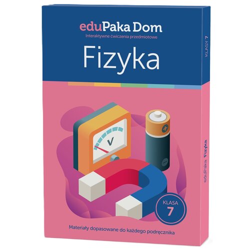 E-kod cyfrowy EduPaka Dom - interaktywne ćwiczenia przedmiotowe - Fizyka Klasa 7