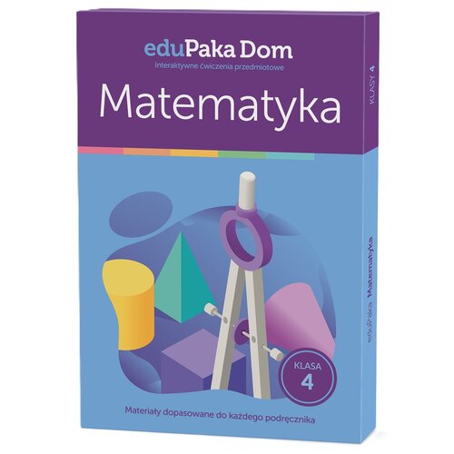 E-kod cyfrowy EduPaka Dom - interaktywne ćwiczenia przedmiotowe - Matematyka Klasa 4