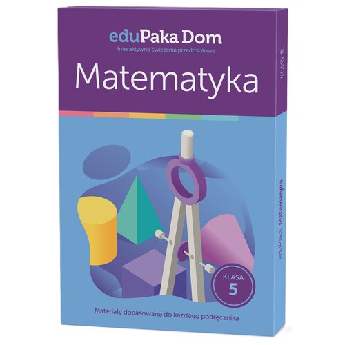 E-kod cyfrowy EduPaka Dom - interaktywne ćwiczenia przedmiotowe - Matematyka Klasa 5