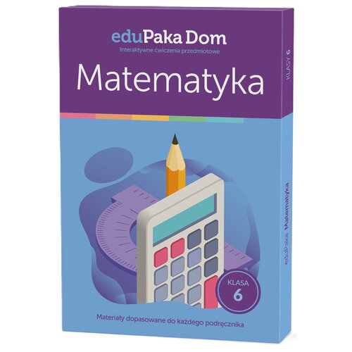 E-kod cyfrowy EduPaka Dom - interaktywne ćwiczenia przedmiotowe - Matematyka Klasa 6