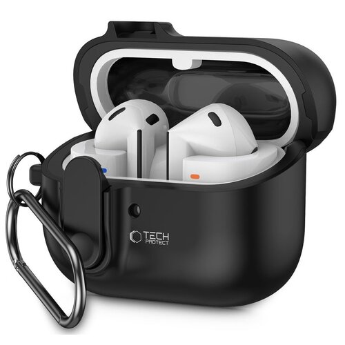 Etui na słuchawki TECH-PROTECT Slim Hook do Samsung Galaxy Buds 3/3 Pro Czarny