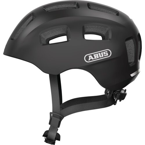 Kask rowerowy ABUS Youn-I 2.0 Velvet Czarny dla Dzieci z lampką (rozmiar M)