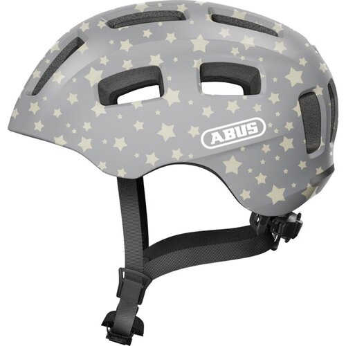 Kask rowerowy ABUS Youn-I 2.0 Szary dla Dzieci z lampką (rozmiar S)