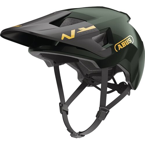 Kask rowerowy ABUS YouDrop Moss Zielony dla Dzieci (rozmiar S)