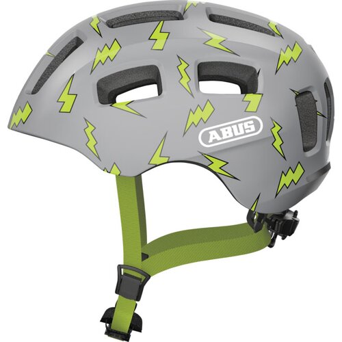 Kask rowerowy ABUS Youn-I 2.0 Szary dla Dzieci z lampką (rozmiar M)