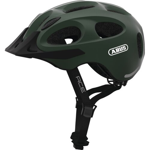 Kask rowerowy ABUS Youn-I Ace Metallic Zielony Miejski (rozmiar M)