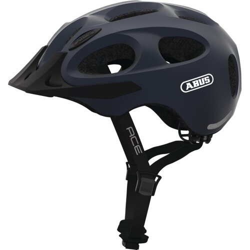 Kask rowerowy ABUS Youn-I Ace Metallic Niebieski Miejski z lampką (rozmiar M)