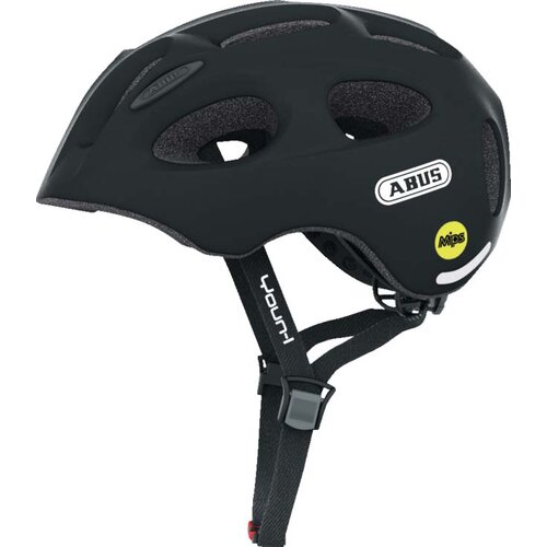 Kask rowerowy ABUS Youn-I Czarny dla Dzieci (rozmiar S) MIPS