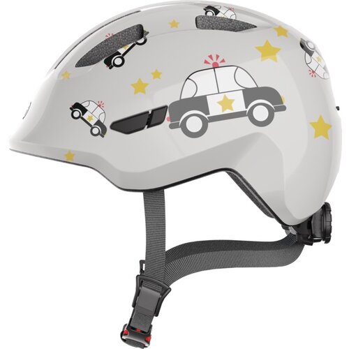Kask rowerowy ABUS Smiley 3.0 Police Szaro-czarny dla Dzieci (rozmiar S)