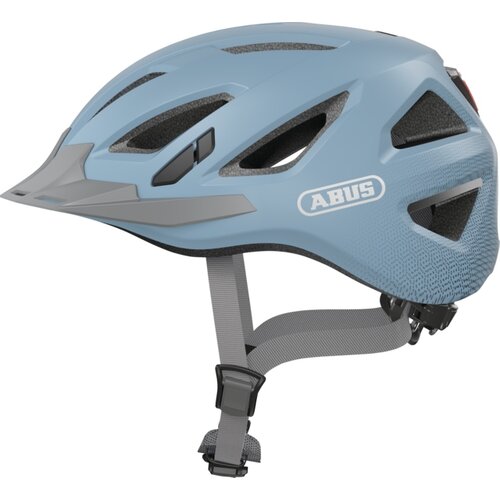Kask rowerowy ABUS Urban-I 3.0 Glacier Niebieski Miejski z lampką (rozmiar M)