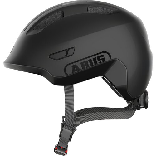 Kask rowerowy ABUS Smiley 3.0 Ace LED Velvet Czarny dla Dzieci z lampką (rozmiar S)
