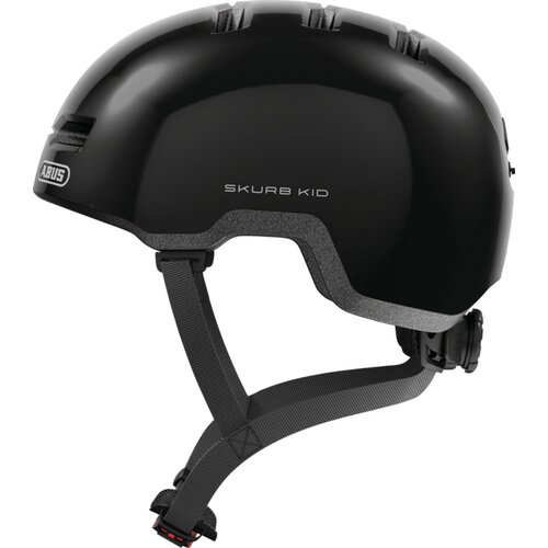 Kask ABUS Skurb Kid Shiny Czarny dla Dzieci (rozmiar M)