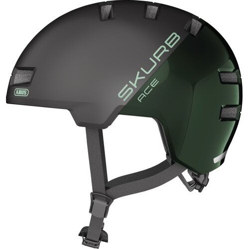 Kask ABUS Skurb ACE Zielono-czarny (rozmiar S)