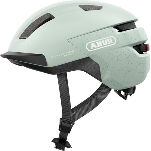 Kask rowerowy ABUS Purl-Y Ace Mint Miętowy Miejski z lampką (rozmiar M)