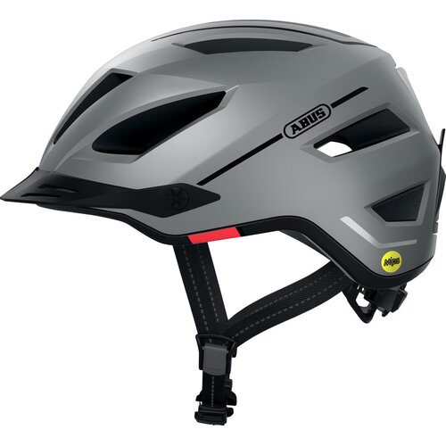 Kask rowerowy ABUS Pedelec 2.0 Srebrny Miejski (rozmiar M) MIPS