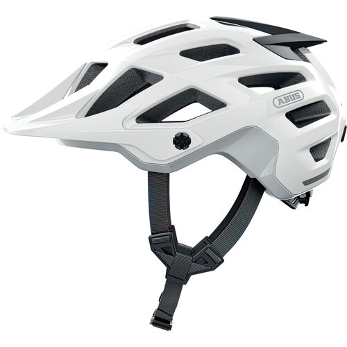 Kask rowerowy ABUS Moventor 2.0 Shiny Biały MTB (rozmiar M)